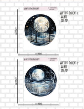 Winter Moon Single Sticker Mini Sticker Sheet
