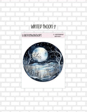 Winter Moon Single Sticker Mini Sticker Sheet