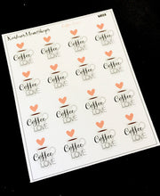 Coffee Love Mini Sticker Sheet and Die Cut