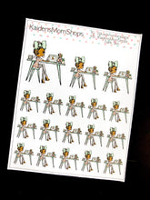 Little Planner Girl at her desk Mini Sheet