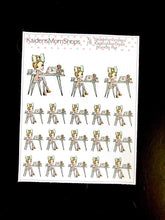 Little Planner Girl at her desk Mini Sheet