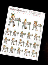 Little Planner Girl at her desk Mini Sheet