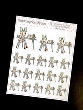Little Planner Girl at her desk Mini Sheet