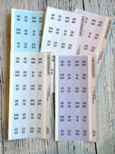 Monthly Tabs Cute Font - Hobonichi Weeks