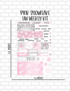 06 Pink Snowflake Hobonichi Weeks Kit - NEW FORMAT