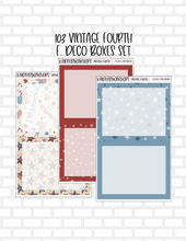 103 Vintage Fourth Erin Condren 7x9 Planner Stickers