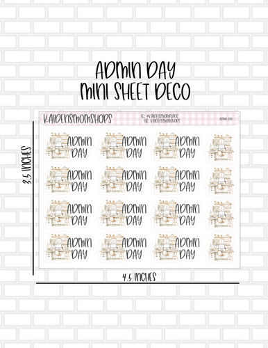 Admin Day Mini Deco Sheet