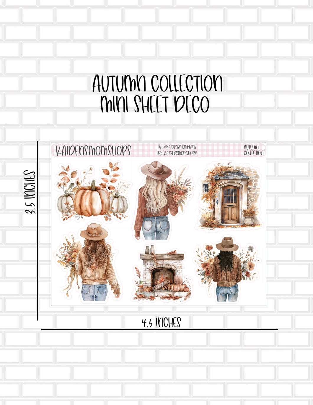 Autumn Collection Mini Sheet Deco