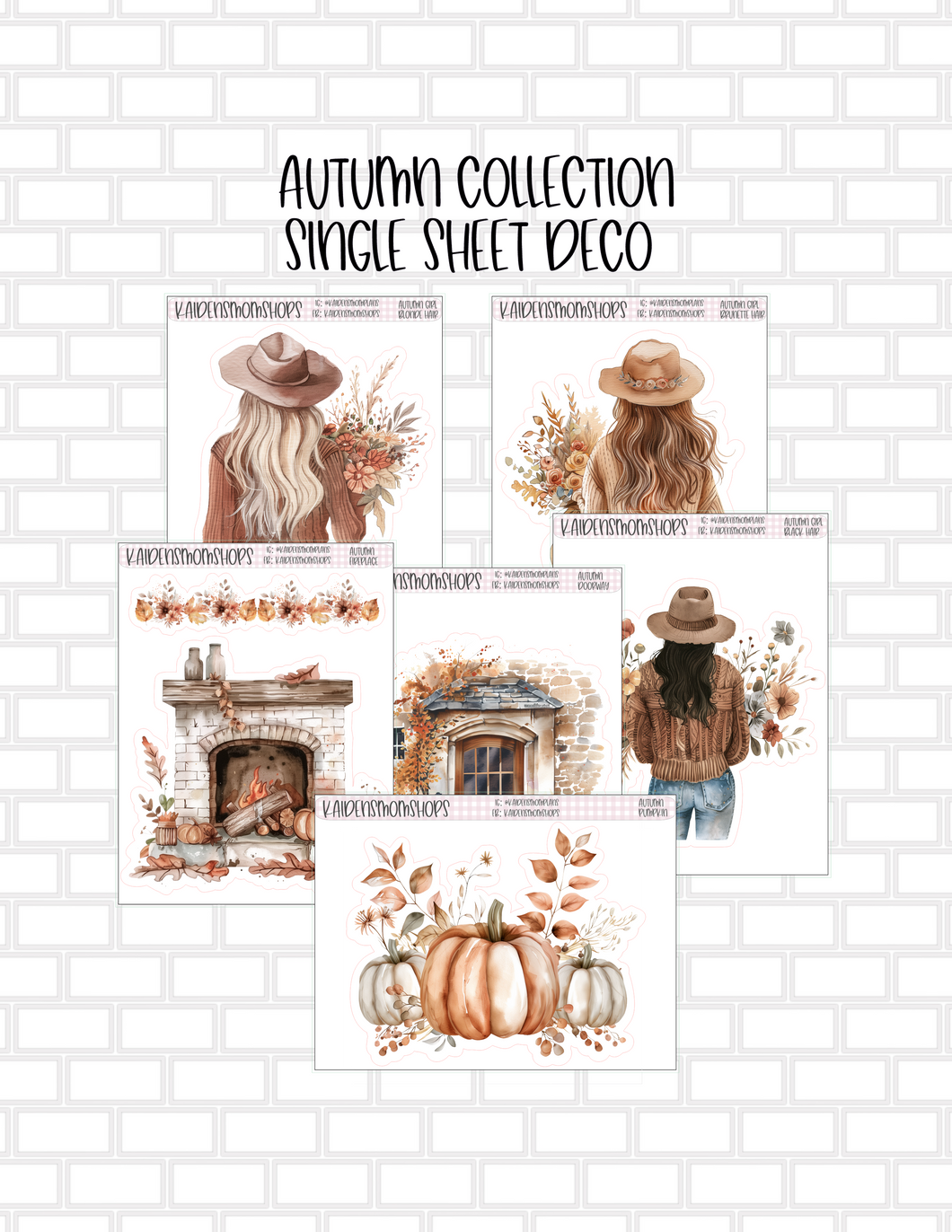 Autumn Collection Mini Sheet Deco Singles