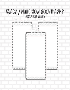 Black and White Bow -Hobonici Weeks - Bookmarks