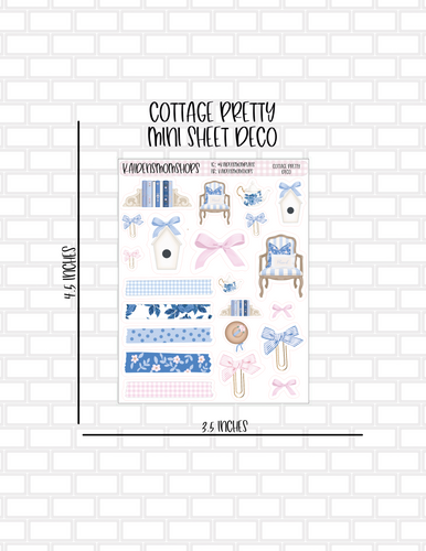 Cottage Pretty Mini Sticker Sheet