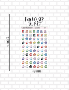 F.017 Houses - Full or Mini Sheet