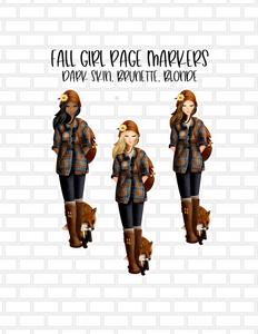 Fall Girl Page Marker