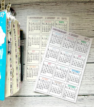 Mini Calendars for 2024 - Full Sticker Sheet