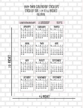 Mini Calendars for 2024 - Full Sticker Sheet