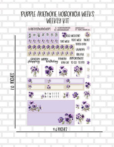 Purple Anemone Hobonichi Weeks Weekly Kit - NEW FORMAT