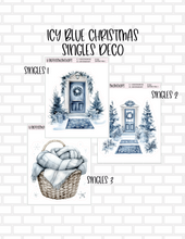 Icy Blue Christmas Mini Sheet Deco Singles