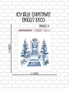 Icy Blue Christmas Mini Sheet Deco Singles