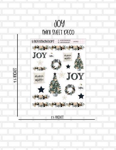 Joy Mini Sheet Deco