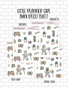 Little Planner Girl Deco Mini Sheet