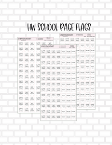 Hobonichi Weeks School Page Flags