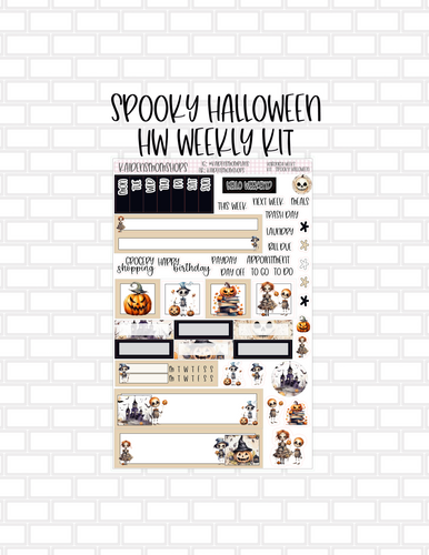 042 Spooky Halloween Hobonichi Weeks Weekly Kit - NEW FORMAT