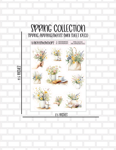 Spring Arrangements Mini Sheet Deco from the Spring Collection