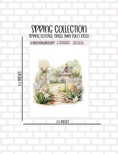 Spring Cottage Mini Sheet Deco Single from the Spring Collection