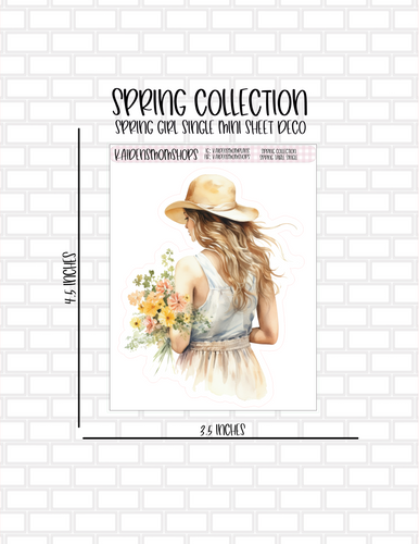 Spring Girl Mini Sheet Deco Single from the Spring Collection