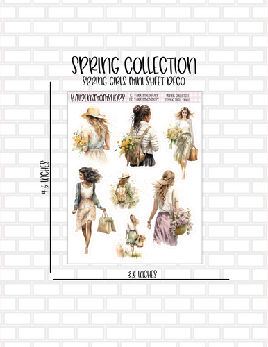 Spring Girls Mini Sheet Deco from the Spring Collection