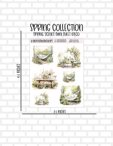 Spring Scenes Mini Sheet Deco from the Spring Collection