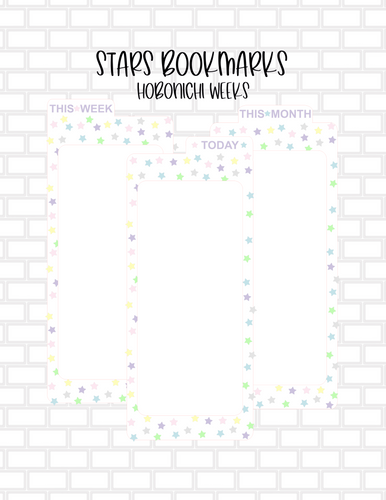 Stars - Hobonichi Weeks - Bookmarks