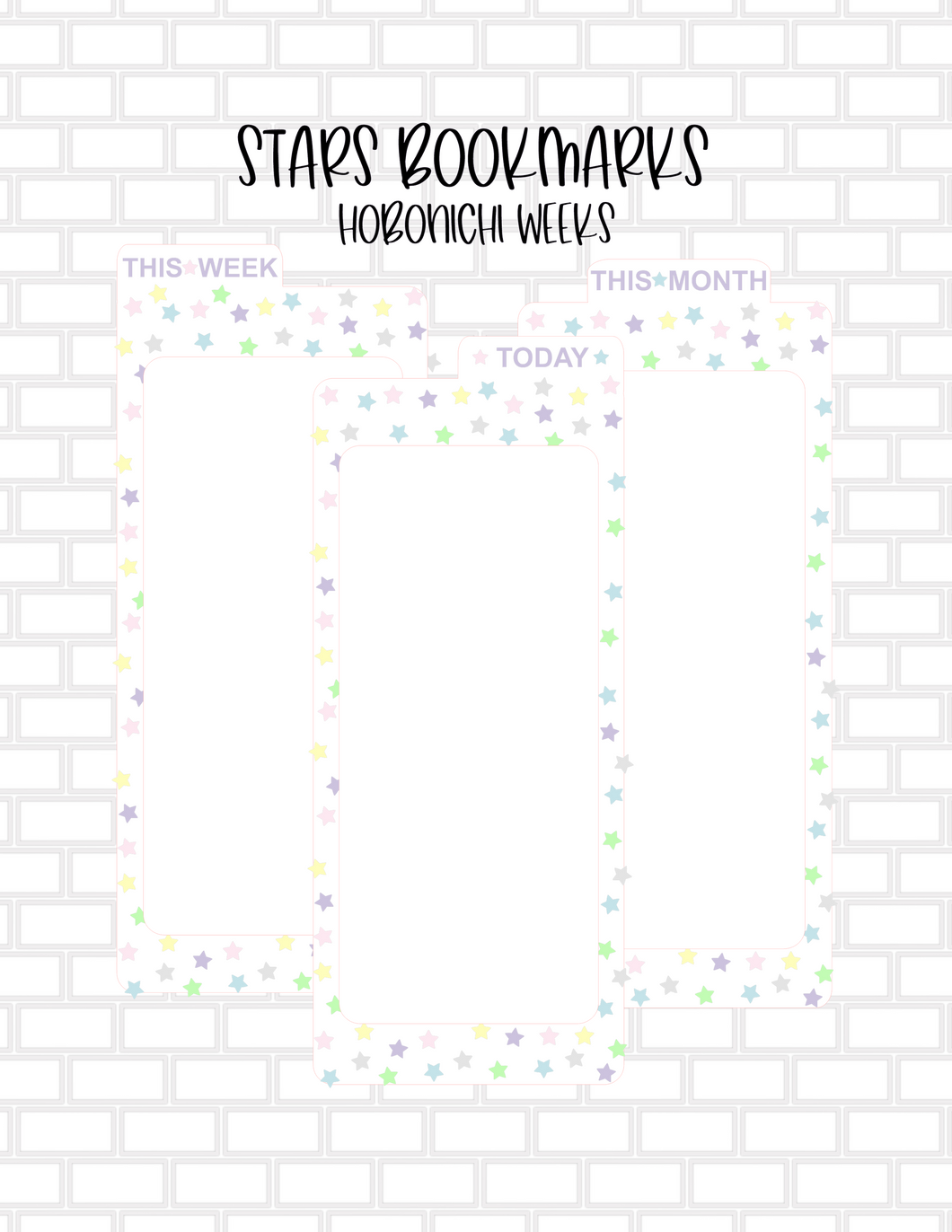 Stars - Hobonichi Weeks - Bookmarks