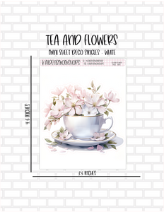 Tea and Flowers Mini Sheet Deco Singles