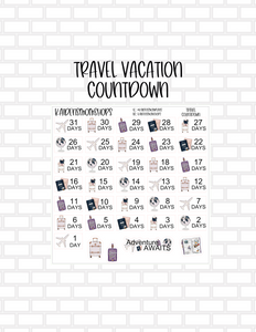 Travel Vacation Countdown