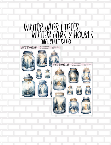 Winter Jars Mini Sheet Deco