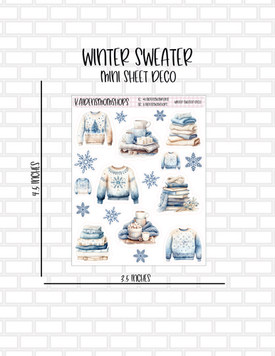 Winter Sweater Mini Sheet Deco