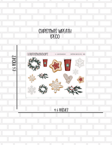 Christmas Wreath Mini Deco Sheet