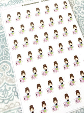 Laundry Girl Stickers - S196