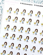 Grocery Shopping Girl Stickers - S197