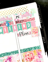 Plan Fancy Script Word Stickers - S224