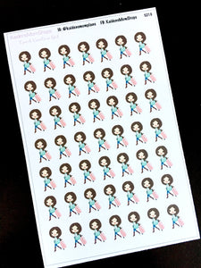 Travel Vacation Girl Stickers - S211