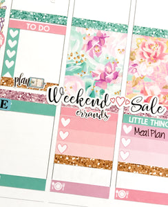 Errands Fancy Script Word Stickers - S221