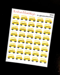 School Bus - Full or Mini Sheet - M042