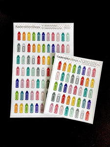 Shampoo Bottles - Full or Mini Sheet - F.019