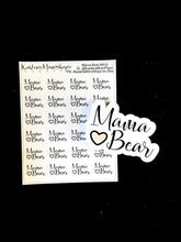 Mama Bear Mini Sticker Sheet and Die Cut