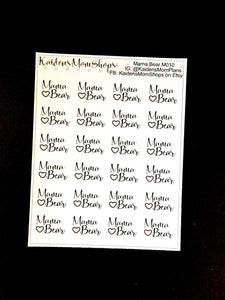 Mama Bear Mini Sticker Sheet