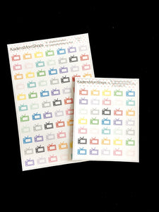 TV Sets Sticker Sheet - Full or Mini Sheet - F.012