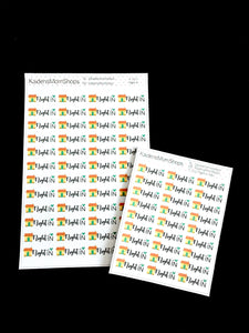 Night In Sticker Sheet - Full or Mini Sheet - F.022