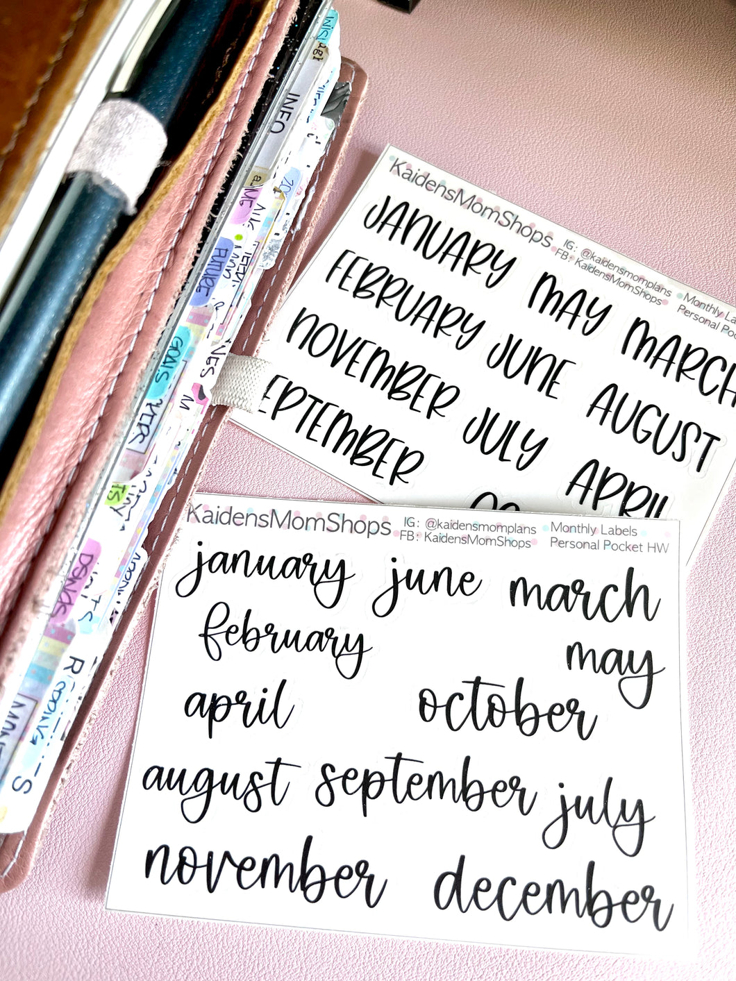 Monthly Script Mini Sheet - Small